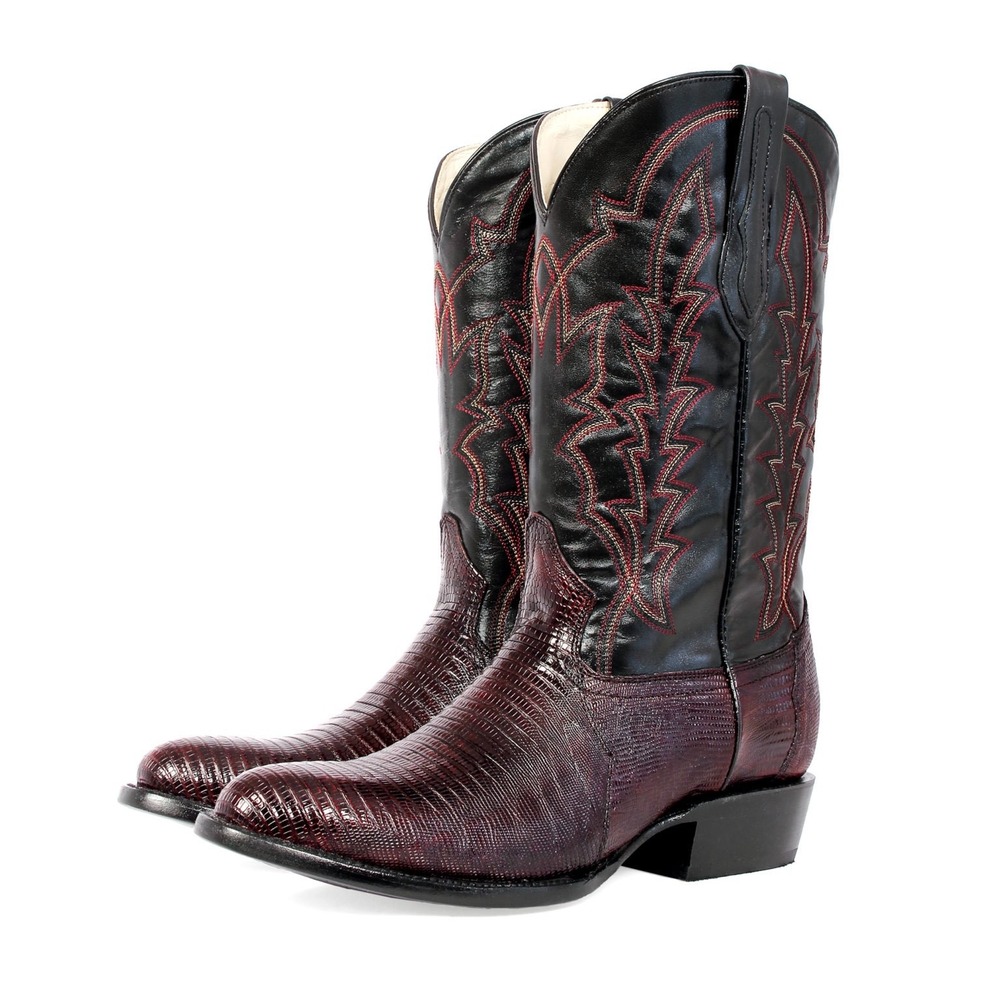 J.B. Dillon Lizard Leather Cowboy Boots Clayton Exotic Western Mens 10.5